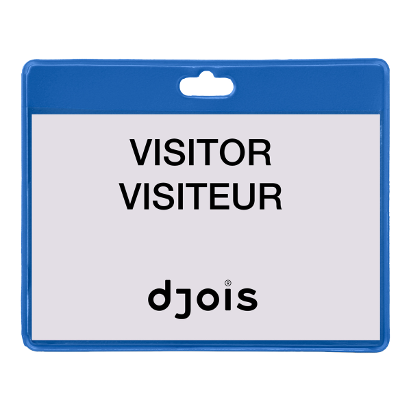 Djois jmenovka, 103 x 82,5 mm, modrá, 30 ks