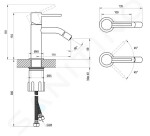 GEBERIT - Splachovací systémy Pneumatické ovládání splachování pisoáru typ 01, matný chrom 116.011.JQ.5