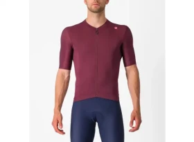 Castelli Espresso pánský dres krátký rukáv Deep Bordeaux/Silver Moon vel. M