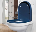 VILLEROY & BOCH - ViCare WC sedátko Compact, AntiBac, modrá 9M7261P1