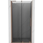 MEXEN/S - Velar L posuvné sprchové dveře 120, grafit, měď kartáčovaná 871-120-003-41-65