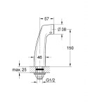 GROHE - Příslušenství Kolínko pro stojánkovou montáž, chrom 12036000