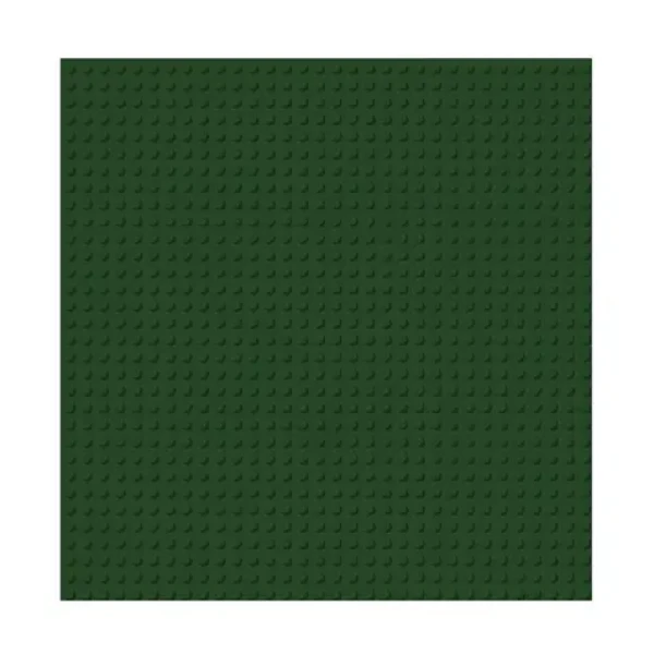 BRIXIES Plus 225.023 Základní podložka na stavění - tmavě zelená 25,5 x 25,5 cm