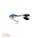 Zeck Tail Spinner Rogue Runner 20g - Holo Trout,Zeck Tail Spinner Rogue Runner 20g - Holo Trout