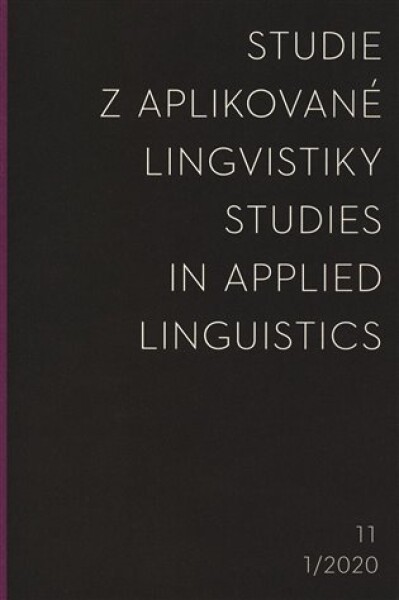 Studie z aplikované lingvistiky 1/2020