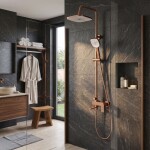REA - Sprchový set STORM COPPER BRUSH REA-P3000