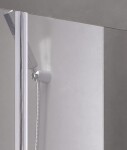 Aquatek - Glass B2 85 sprchové dveře do niky dvoukřídlé 82-86cm, barva rámu chrom, výplň sklo - čiré GLASSB285-176