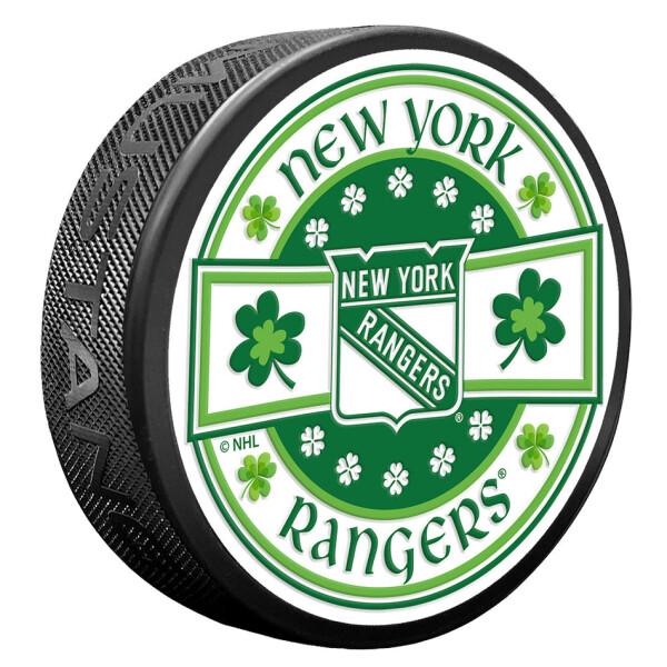 Mustang Puk New York Rangers NHL Lucky St. Patrick's Day Puck