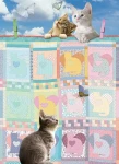 COBBLE HILL Puzzle Přikrývka s koťátky