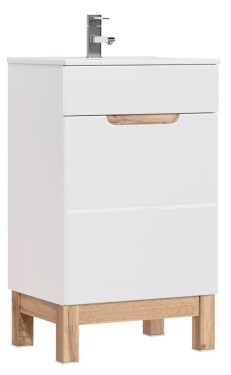 COMAD - Skříňka pod umyvadlo 50cm 1 dvířka BALI bílá 5907611647493