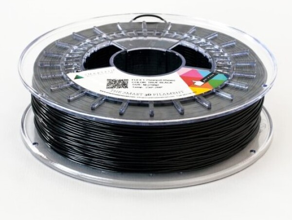 FLEX filament černý 1,75 mm Smartfil 93A 750 g Cívka: 0,75 kg