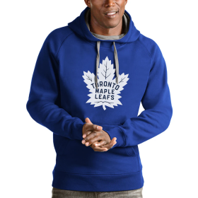 Pánská mikina Toronto Maple Leafs Antigua Logo Victory Pullover Hoodie - Blue Velikost: L