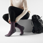 Unisex merino turistické ponožky SMARTWOOL Hike Classic Edition Full Cushion Second, Purple Iris velikost: 42-45 (L)