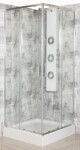 KERRA - Sprchový kout Solid SQ 80 CHR (s vaničkou) 5907548124463