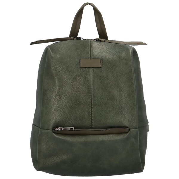 Dámský koženkový designový batůžek/taška Alfredo, zelená