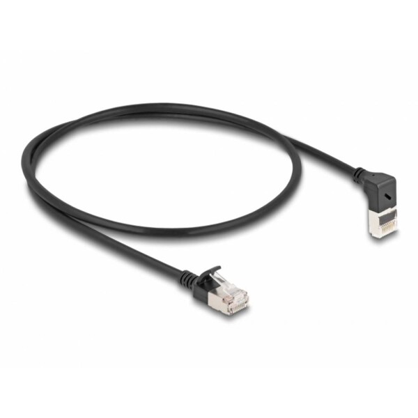 Delock 80286 RJ45 síťové kabely, propojovací kabely CAT 6A S/FTP 0.50 m černá 1 ks