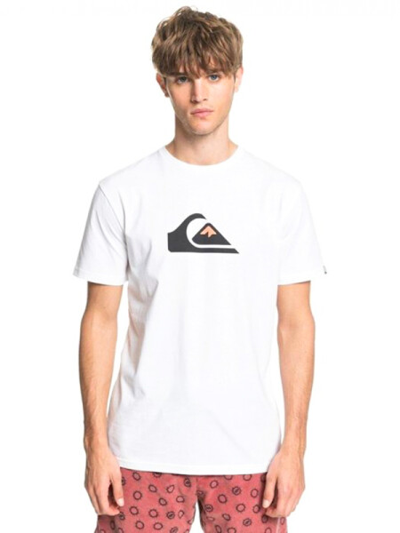 Quiksilver COMP LOGO white pánské tričko krátkým rukávem