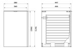 CERSANIT - SKŘÍŇKA S KOŠEM NA PRÁDLO ATRATO 40, BÍLÁ MATNÁ S1026-006