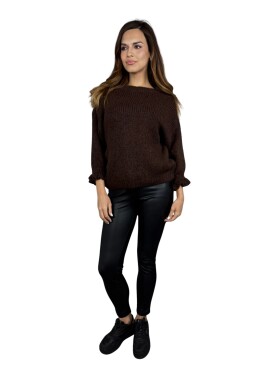 HOSH Svetr Ilyana Velikost: UNI, Barva: Tmavě hnědá