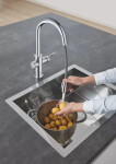 GROHE - Blue Home Dřezová baterie Connected, s chladícím zařízením a filtrací, chrom 31541000