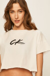 Plážový top KW0KW01006-YCD bílá - Calvin Klein bílá S