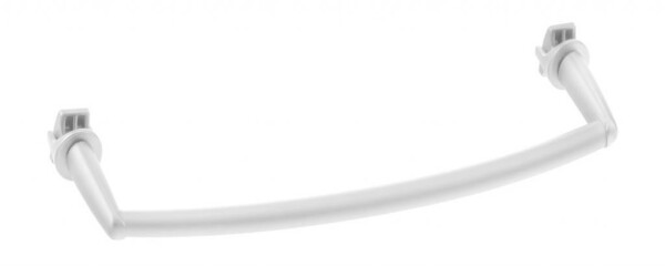 AQUALINE - Sušák ručníků na otopná tělesa 33cm oblý, bílá IDO-40