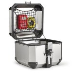 Obkev42A stříbrný horní kufr Givi Trekker Outback Evo hliníkový (Monokey topcase), bez zámku, 42 l.