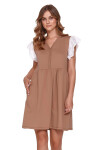 Dámská těhotenská košile 9903 brown - Doctornap hnědá S