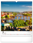 Nástěnný kalendář 2026 NOTIQUE - Praha, 30 x 34 cm