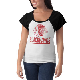 47 Brand Dámské tričko Chicago Blackhawks Big Time Slim Fit Raglan T-Shirt Velikost: S