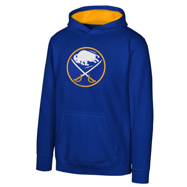 Outerstuff Dětská mikina Buffalo Sabres NHL Prime Po Flc Hood -Home Velikost: Dětské XL (13 - 15 let)