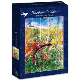 BLUEBIRD Puzzle Modří ptáčci na kole