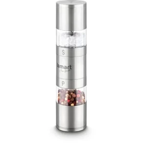 Lamart Tube Mlýnek na koření 2x 40ml stříbrná / pepř.sůl / nerez (8590669180028)