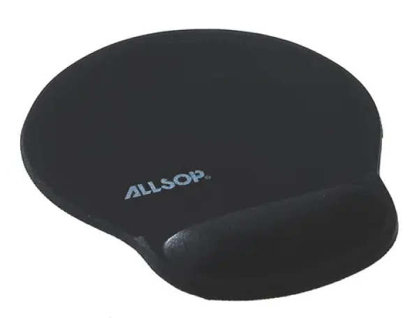 Allsop černá / Gelová podložka pod myš / podpora zápěstí 20 mm (05943)