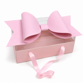 Cake Star Cake Star Elegantní univerzální box s mašlí růžový (35 x 21 x 16,5 cm)