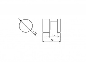 KLUDI - Vela R Háček, kartáčovaný nikl 58984N5