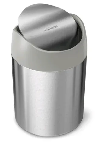 Simplehuman Mini odpadkový koš na stůl 1.5 l / kartáčovaná nerez ocel/ CW2084 (CW2084)