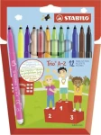 STABILO® Trio A-Z - 12 ks sada - 12 různých barev (378/1-12-01)