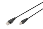 Digitus USB 2.0 A-B 1,8 m černý / Kabel / 480 Mbit/s (AK-300102-018-S)