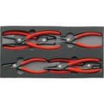 KNIPEX - Kleště precizní, na pojistné kroužky Ø 85-140mm - vnitřní, zahnuté - 305mm, velké opěrné plochy na hrotech (4821J31)