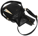 Pánské kabelky [DH] Kožená taška PTN 8023 NDM BLACK jedna velikost