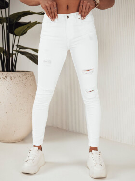 Dámské džínové kalhoty MOLI white FashionStreet UY1871 XL