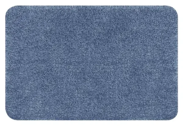 SPIRELLA Koupelnová předložka BRIZZOLO modrá / Akryl / Protiskluzová / Výška vlasu 30 mm / 70 x 120 cm