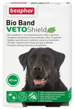 BEAPHAR Obojek Bio Band 65 cm / Repelentní / Blechy, klíšťata, komáři / Voděodolný / Od 2 měsíců (244-10664)