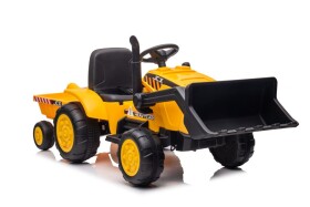 Mamido Elektrický traktor s přívěsem S617 žlutý