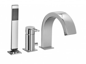 PAFFONI - West Baterie na okraj vany, 3-otvorová instalace, chrom WS040LCR