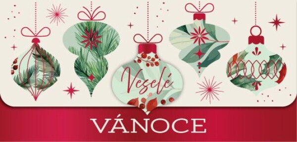 Vánoční magnetická obálka na peníze - Veselé Vánoce - Albi