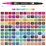 Melfin Kreativní sada oboustranných fixů 120ks