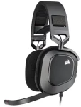 Headset Corsair HS80 RGB černá / Herní sluchátka s mikrofonem / USB / kabel 1.8m (CA-9011237-EU)