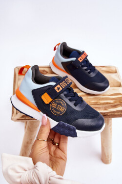 Nízká dětská sportovní obuv Memory Foam System Big Star LL374215 Námořnická modrá 35